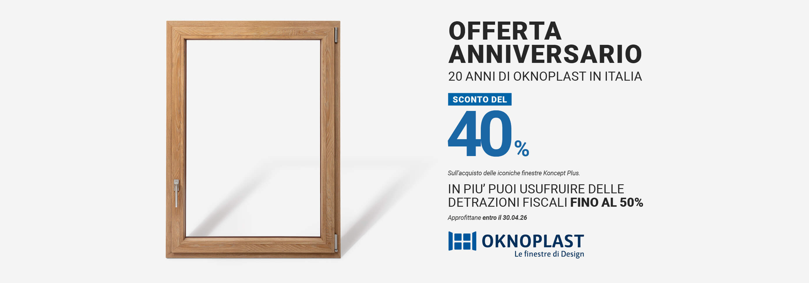 Offerta anniversario Oknoplast